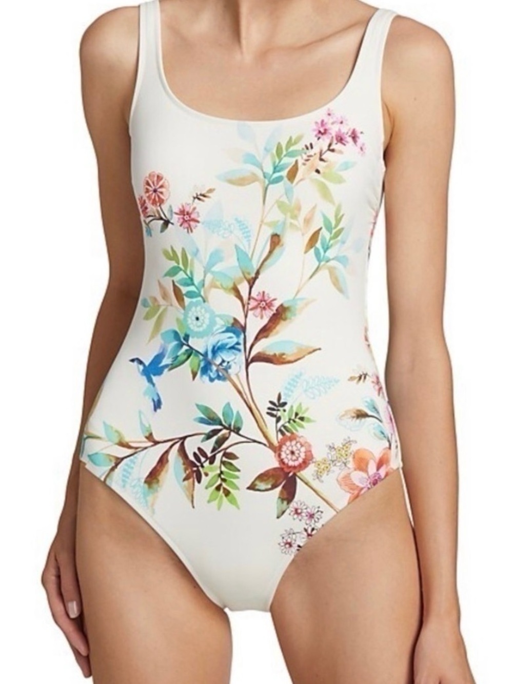 JOHNNY WAS LEI TANK SUIT One-Piece Swimsuit
